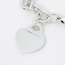 8.5" Large Tiffany & Co I LOVE YOU Notes Heart Script Charm Bracelet in Silver-4