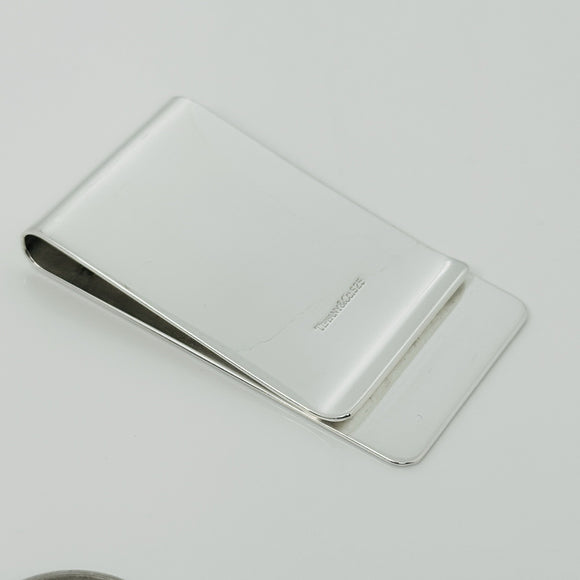 Tiffany & Co Engravable ID Money Clip in 925 Stering Silver