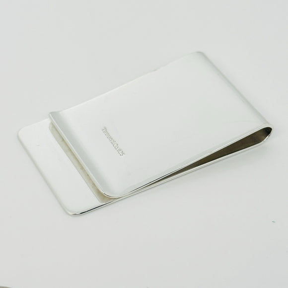 Tiffany & Co Engravable ID Money Clip in 925 Stering Silver