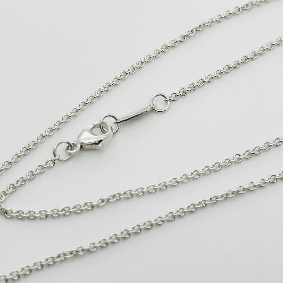 16.5" Tiffany & Co Chain Necklace 1.5mm Thick  Large Links with Lobster Clasp