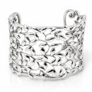 6.5" Tiffany & Co. Olive Leaf Wide Cuff Bracelet  by Paloma Picasso in Silver-1