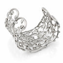6.5" Tiffany & Co. Olive Leaf Wide Cuff Bracelet  by Paloma Picasso in Silver-2