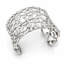 6.5" Tiffany & Co. Olive Leaf Wide Cuff Bracelet  by Paloma Picasso in Silver-4