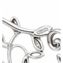 6.5" Tiffany & Co. Olive Leaf Wide Cuff Bracelet  by Paloma Picasso in Silver-6