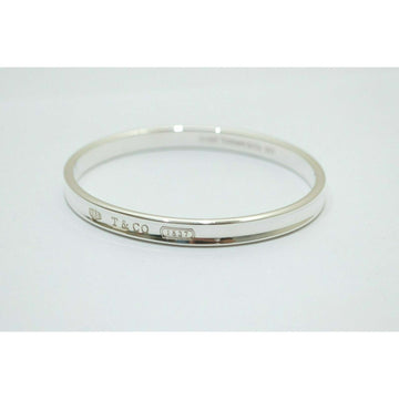 Large 7.75" Tiffany & Co 1837 Oval Bangle Bracelet in Sterling Silver - 0