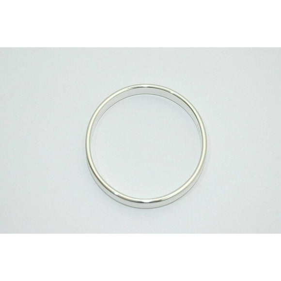 Large 7.75" Tiffany & Co 1837 Oval Bangle Bracelet in Sterling Silver