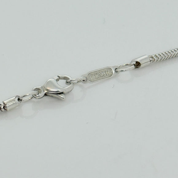 34" Tiffany & Co Sterling Silver Men's Unisex Snake Chain Necklace