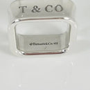 Size 4.5 Tiffany 1837 Square Ring in Sterling Silver Unisex Mens-2