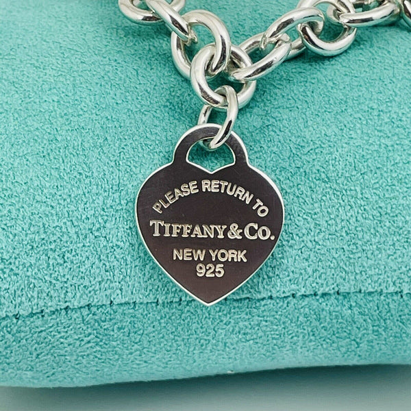 18" Please Return To Tiffany & Co Heart Tag Necklace in Sterling Silver - 1