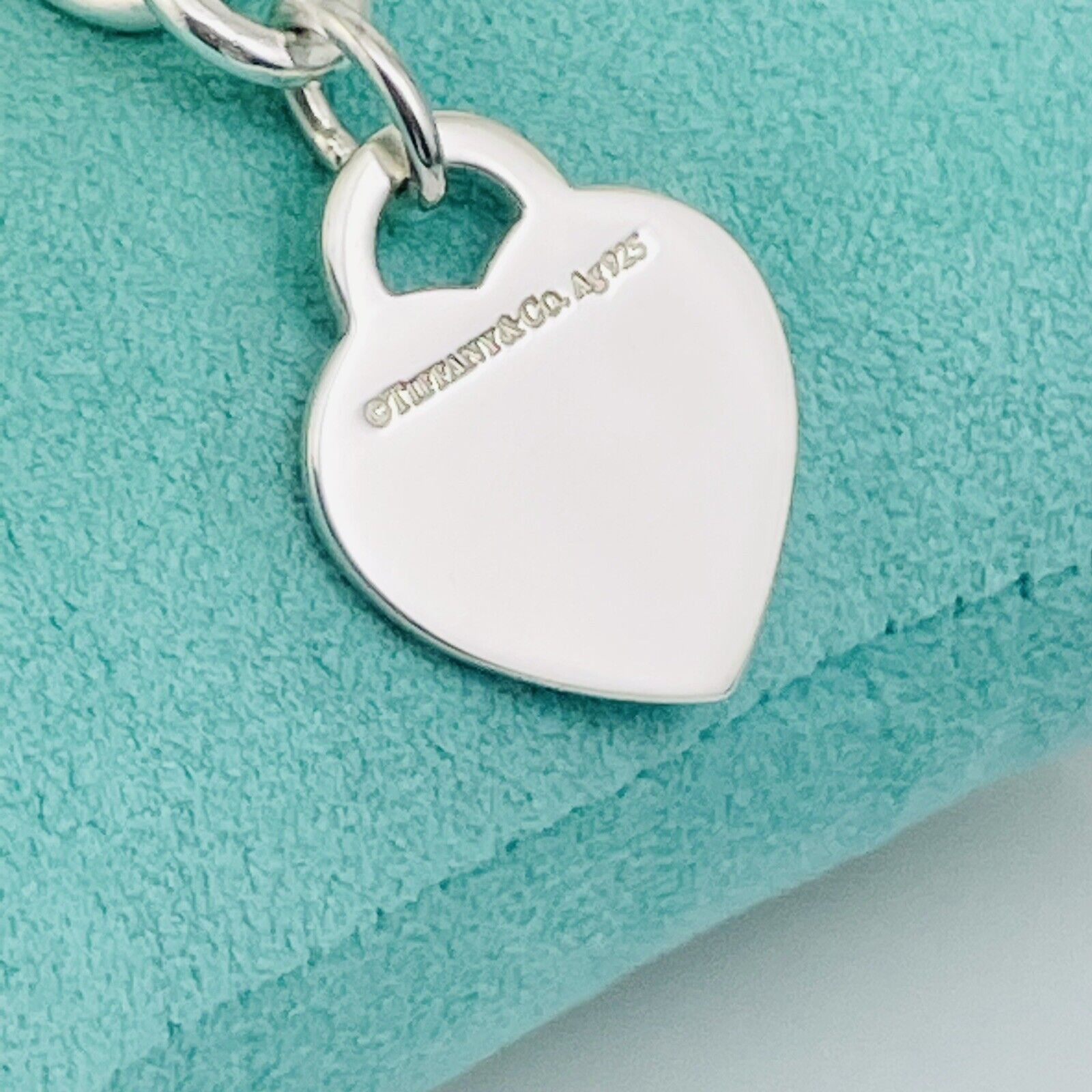 18" Please Return To Tiffany & Co Heart Tag Necklace in Sterling Silver