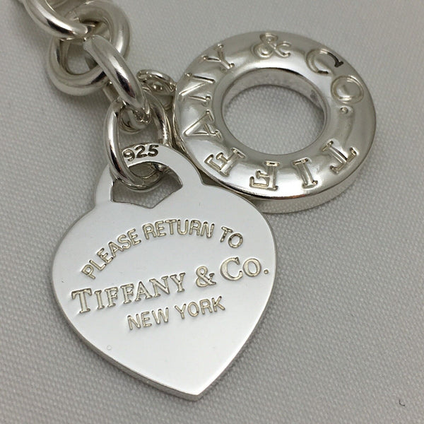 18" Please Return to Tiffany & Co Heart Tag Toggle Necklace in Silver - 3