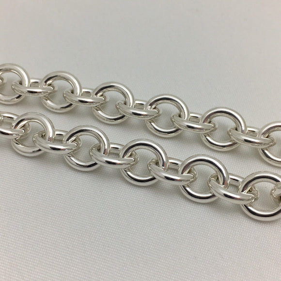 18" Please Return to Tiffany & Co Heart Tag Toggle Necklace in Silver
