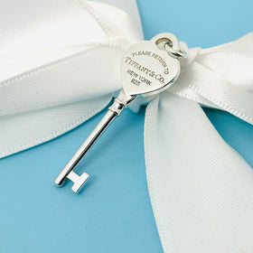 Return to Tiffany Heart Key Pendant in Sterling Silver - 0