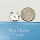 Tiffany & Co Clip Heart Key Keyhole Padlock Charm or Pendant in Sterling Silver-7