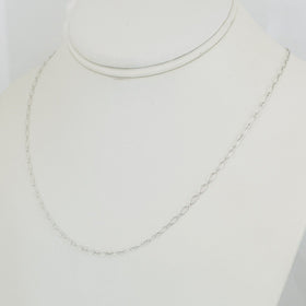30" RARE Tiffany & Co Oval Link Chain Necklace in Sterling Silver AUTHENTIC - 0