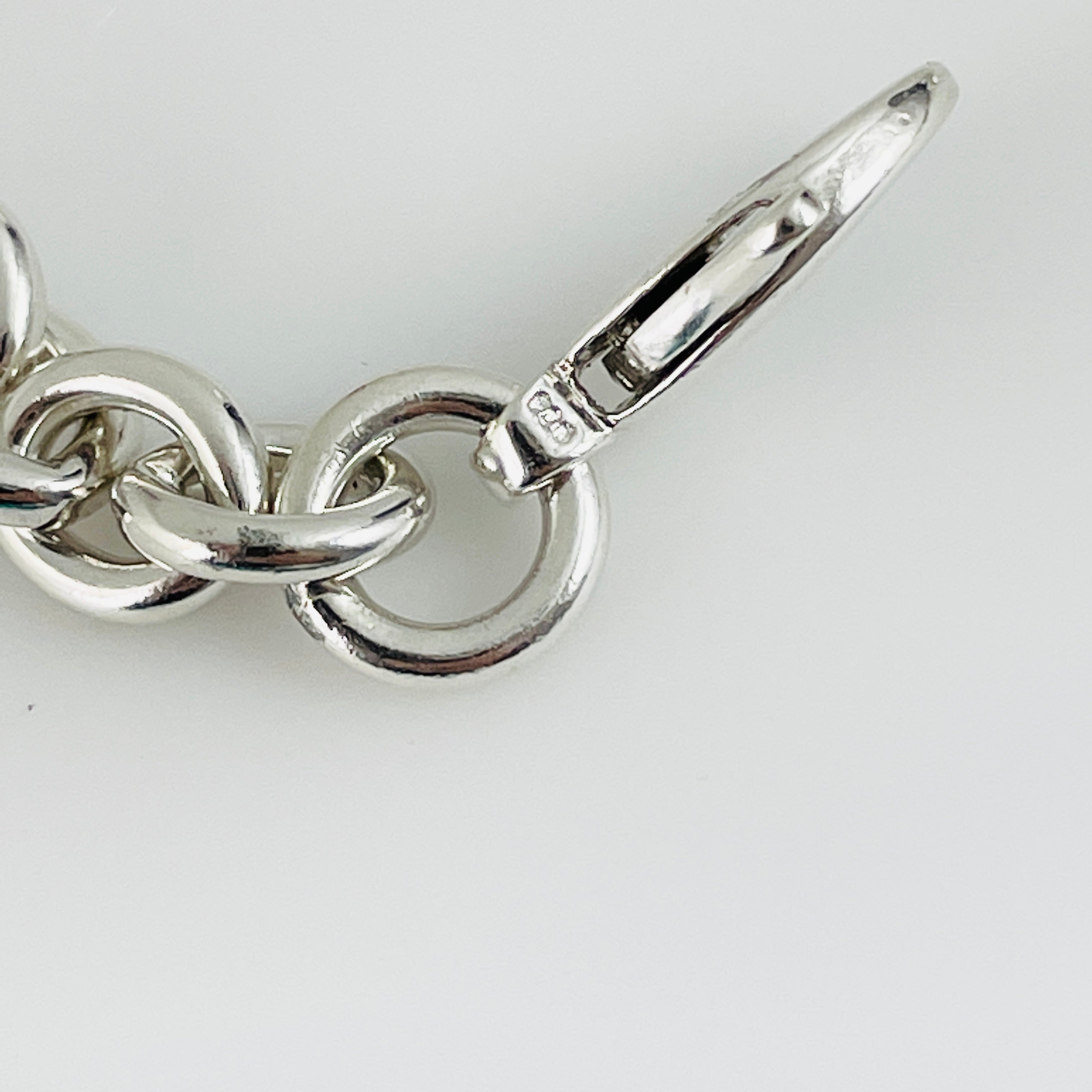 Tiffany Extra Chain Links and Lobster Clasp Repair Replacement Lengthen Return to Tiffany Oval Tag Choker Necklace