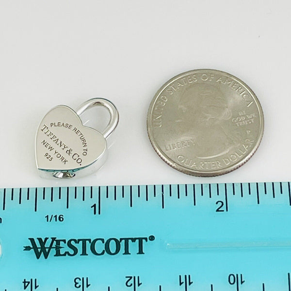 Please Return to Tiffany Heart Charm Padlock Lock or Pendant in Sterling Silver - 6