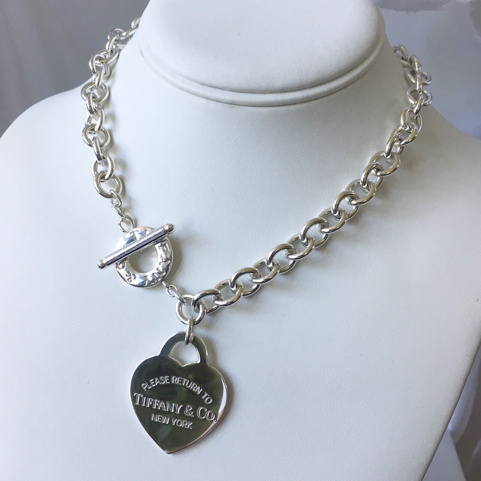 Tiffany big online heart necklace
