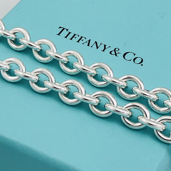 15.5" Return To Tiffany Oval Tag Choker Pendant Necklace in Sterling Silver - 5
