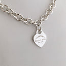 16" Please Return To Tiffany & Co New York Heart Tag Necklace in Silver-7