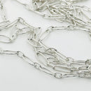 34" Tiffany & Co Large Oval Link Necklace in Sterling Silver AUTHENTIC-1