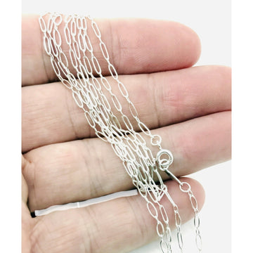 34" Tiffany & Co Large Oval Link Necklace in Sterling Silver AUTHENTIC - 0