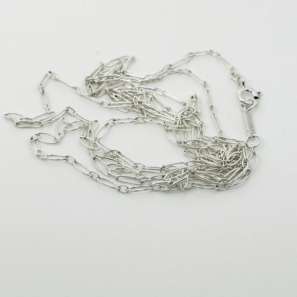 34" Tiffany & Co Large Oval Link Necklace in Sterling Silver AUTHENTIC