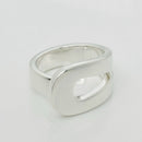 Size 6.5 Tiffany Out of Retirement Loop Ring in Sterling Silver Chunky Statement-2