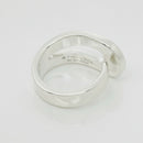Size 6.5 Tiffany Out of Retirement Loop Ring in Sterling Silver Chunky Statement-4