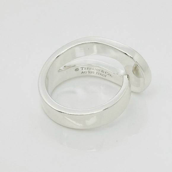 Size 6.5 Tiffany Out of Retirement Loop Ring in Sterling Silver Chunky Statement