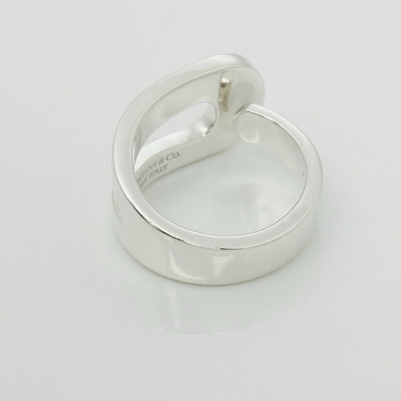 Size 6.5 Tiffany Out of Retirement Loop Ring in Sterling Silver Chunky Statement