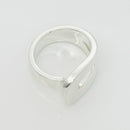 Size 6.5 Tiffany Out of Retirement Loop Ring in Sterling Silver Chunky Statement-6