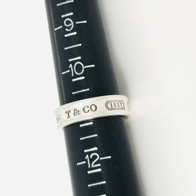 Size 11 Tiffany & Co 1837 Ring Concave in 925 Sterling Silver Mens Unisex - 0