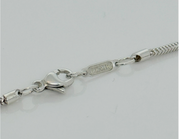 34" Tiffany & Co Sterling Silver Men's Unisex Snake Chain Necklace