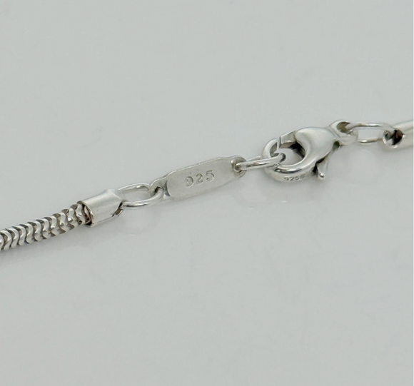 34" Tiffany & Co Sterling Silver Men's Unisex Snake Chain Necklace