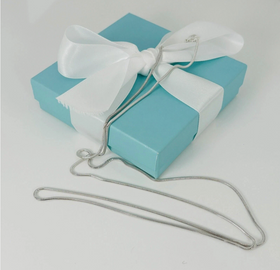 34" Tiffany & Co Sterling Silver Men's Unisex Snake Chain Necklace - 0