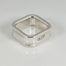 Size 4.5 Tiffany 1837 Square Ring in Sterling Silver Unisex Mens-4