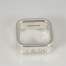 Size 4.5 Tiffany 1837 Square Ring in Sterling Silver Unisex Mens-3