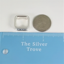 Size 4.5 Tiffany 1837 Square Ring in Sterling Silver Unisex Mens-7