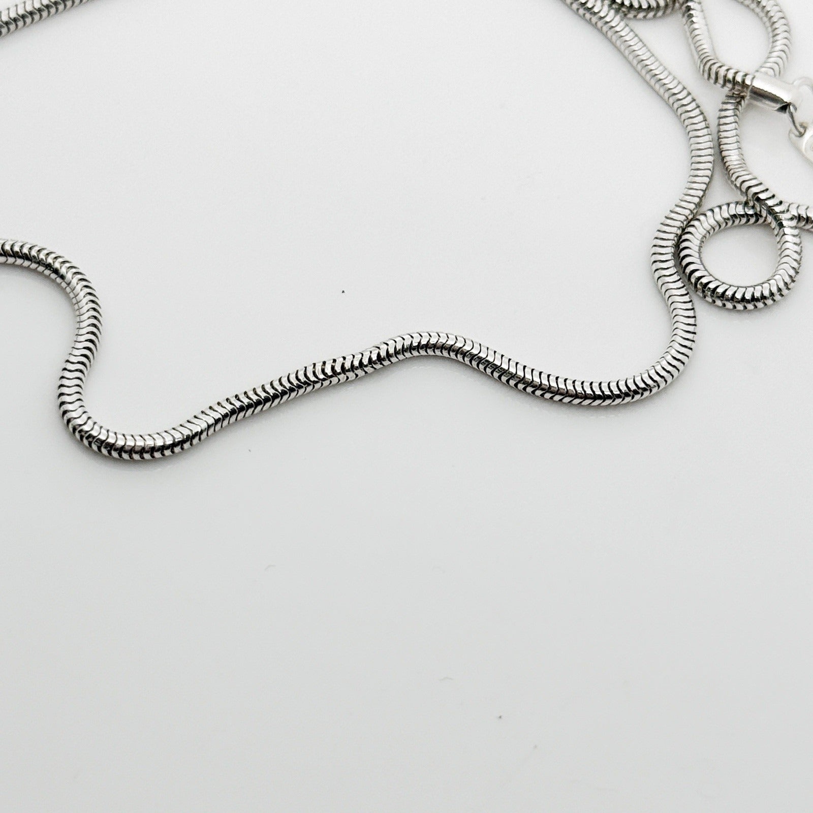 32" Tiffany & Co Sterling Silver Men's Unisex Snake Chain Necklace