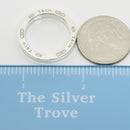Tiffany & Co 1837 Pendant Round Concave in Sterling Silver 925-7