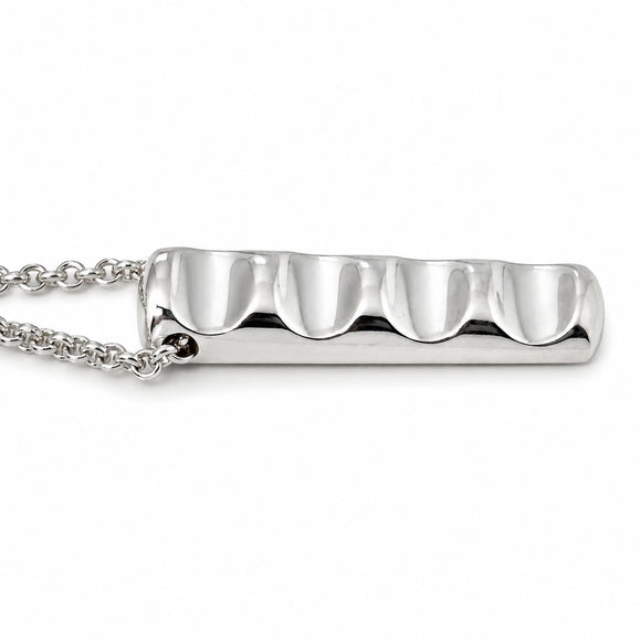 22" Tiffany Groove Pendant Necklace Chain / Paloma Picasso in Silver Mens Unisex