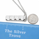 22" Tiffany Groove Pendant Necklace Chain / Paloma Picasso in Silver Mens Unisex-6