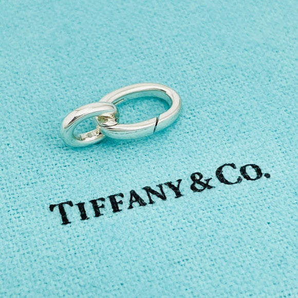 Tiffany Oval Clasping Link Jump Ring Charm or Bracelet Necklace Extender Length