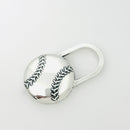 Tiffany & Co Baseball Sports Theme Key Ring KeyChain in Sterling Silver-3