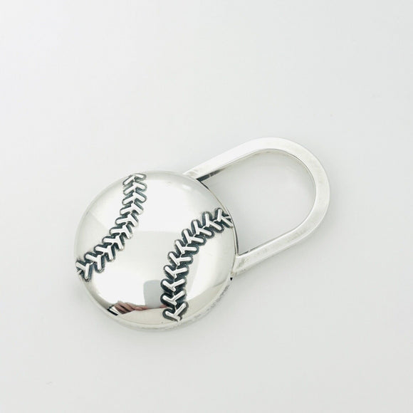 Tiffany & Co Baseball Sports Theme Key Ring KeyChain in Sterling Silver