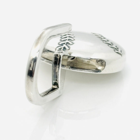 Tiffany & Co Baseball Sports Theme Key Ring KeyChain in Sterling Silver