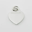 Tiffany Silver Letter C Alphabet Initial Heart Notes Engraved Charm Pendant-4