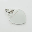Tiffany Silver Letter C Alphabet Initial Heart Notes Engraved Charm Pendant-5