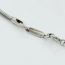 Tiffany & Co. 1837 Bar Dog Tag Pendant 18" Necklace Silver Snake Chain-7